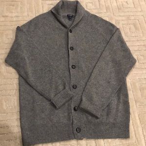J. Crew Factory Wool Cardigan Gray Sweater